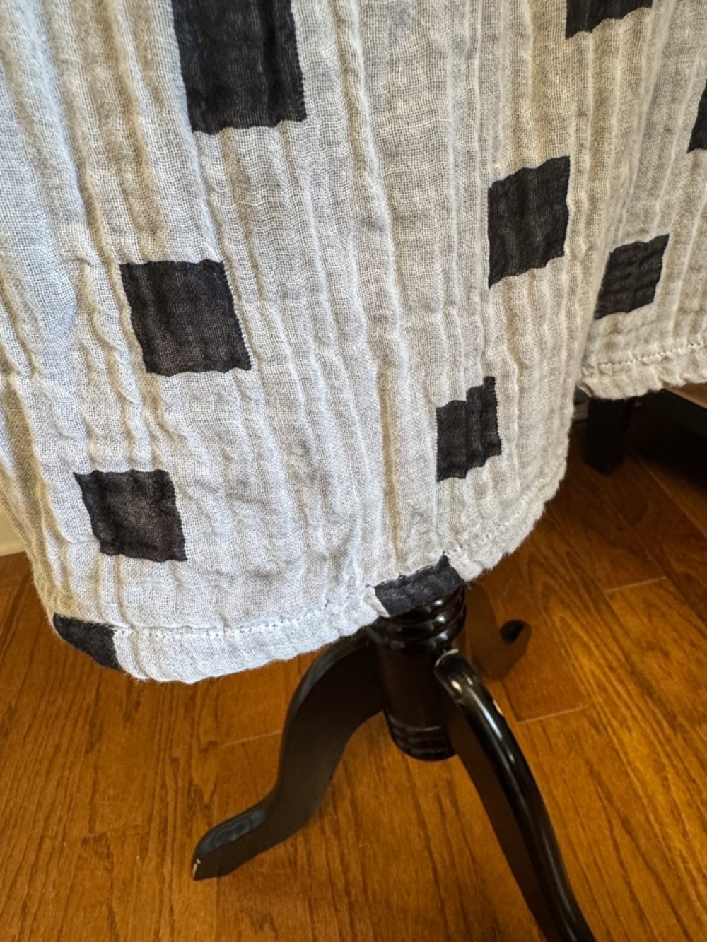 Ace & Jig White Mini Dress with Black Square Print Size M pre-owned - Picture 3 of 4